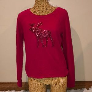 Abercrombie & Fitch junior pink long sleeve top